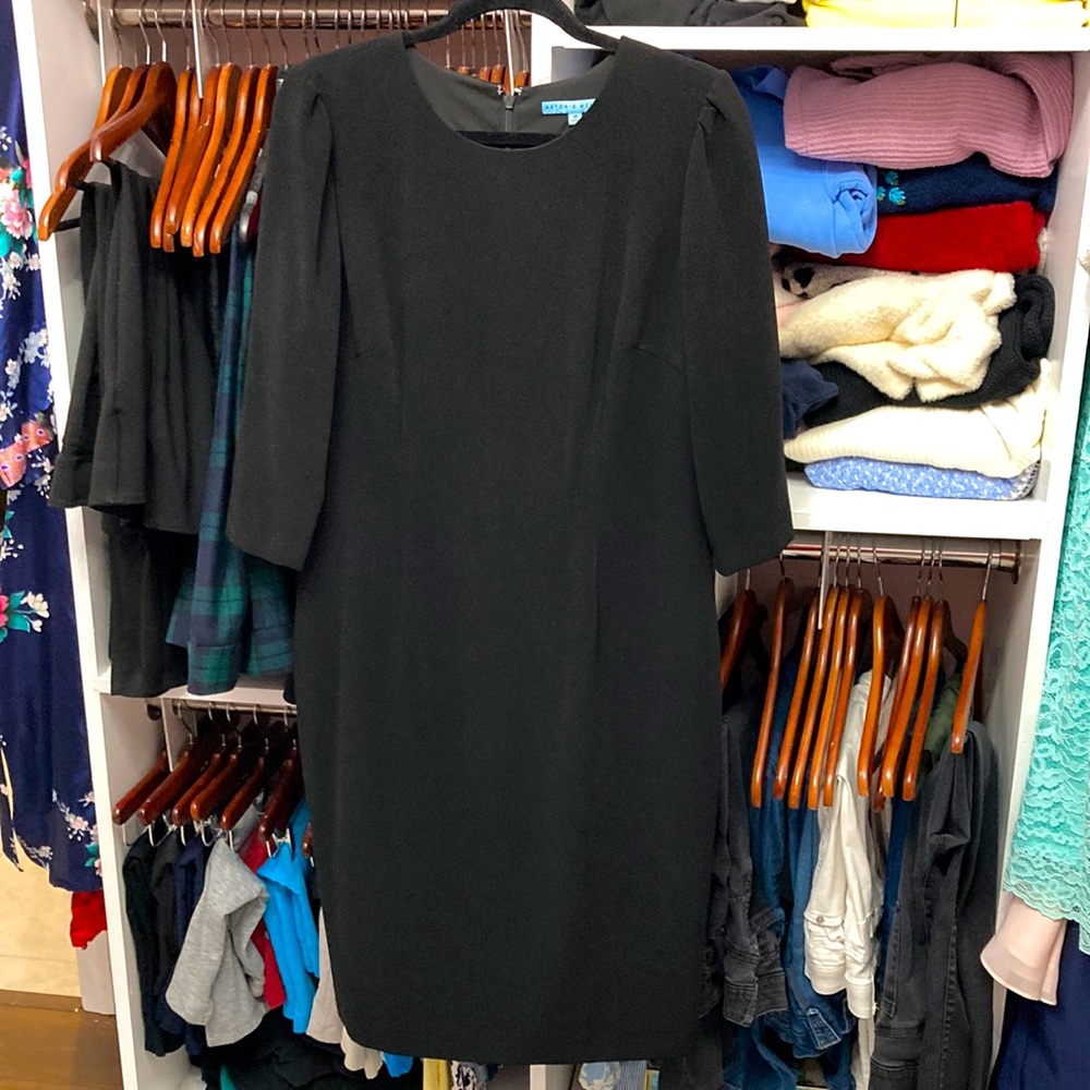 Antonio Melani Three-Quarter Sleeve Black Dress 12